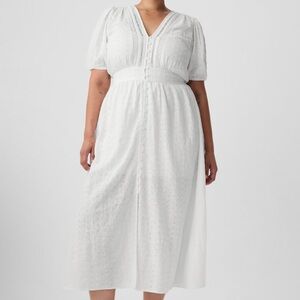 GAP White Eyelet Maxi Dress
